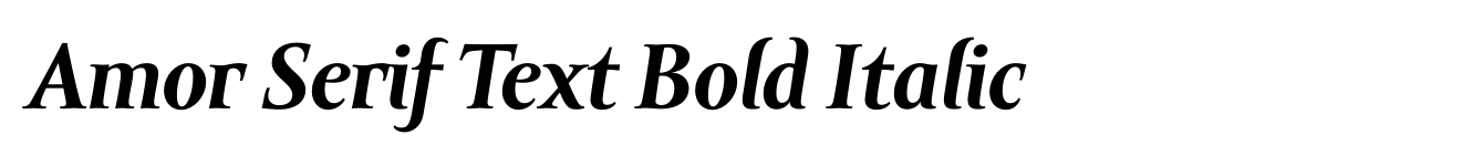 Amor Serif Text Bold Italic image